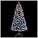 Albero Natale Artificiale LED Bianco e Blu 64 cm Fibra Ottica - Foto miniatura 2