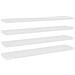 Scaffali A Parete 4 Pz Rovere E Bianco 120x23,5x3,8 Cm In Mdf - Foto miniatura 2