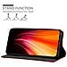 Custodia Compatibile Con Xiaomi Redmi Note 8 In Rosso Mela - Coperchio Protettiva Con Chiusura Magnetica, Funzione Stand E Tasca Per Le Carte - Foto miniatura 3