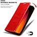 Custodia Compatibile Con Xiaomi Redmi Note 8 In Rosso Mela - Coperchio Protettiva Con Chiusura Magnetica, Funzione Stand E Tasca Per Le Carte - Foto miniatura 7