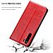 Custodia Compatibile Con Xiaomi Redmi Note 8 In Rosso Mela - Coperchio Protettiva Con Chiusura Magnetica, Funzione Stand E Tasca Per Le Carte - Foto miniatura 8
