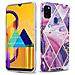 Custodia Compatibile Con Huawei P20 Lite In Marmo Viola Onda No. 14 - Coperchio Protettivo In Silicone Tpu Con Motivo A Mosaico - Foto miniatura 1