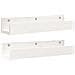 Mensole Da Parete 2 Pz Bianco 50x12x9cm Legno Massello Di Pino - Foto miniatura 2