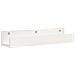 Mensole Da Parete 2 Pz Bianco 50x12x9cm Legno Massello Di Pino - Foto miniatura 3