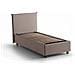 Letto Matrimoniale Bibiana, Letto Contenitore Con Rivestimento In Tessuto, 100% Made In Italy, Apertura Frontale, Con Materasso Cm 160x190 Incluso, Tortora - Foto miniatura 4