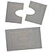 Tappeto Da Bagno Disegno Torino Colore Grigio Par 3pezzi Grigio - Foto miniatura 1