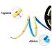 Striscia Cob Led Adesiva 5m Luce Rossa 75w Tagliabile Flessibile Cob320 12v - Foto miniatura 3