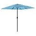 Ombrellone Giardino Con Palo In Acciaio Blu 248x248x248 Cm - Foto miniatura 2