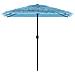 Ombrellone Giardino Con Palo In Acciaio Blu 248x248x248 Cm - Foto miniatura 3