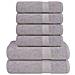 Set Asciugamani 6 Pz Grigio 360 Gsm 100% Cotone - Foto miniatura 1
