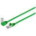 Cavo Patch Per Cavo Di Rete Con Connettività Massima S/conn Cat 6 S/ftp Pimf Angolo Dritto Verde 20 M (08-64033) - Foto miniatura 1