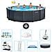 Piscina Fuori Terra - In Giro - 478x124 Cm - Grigio - Include Accessori Coordinati A2776 - Foto miniatura 1