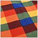 Tovaglia Picnic Pieghevole Quadri Multicolore 200x200cm Velluto - Foto miniatura 5