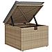 Set di divani da giardino 6 pezzi con cuscini Beige Rattan sintetico - Foto miniatura 9