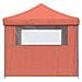 Tendone per Feste Pieghevole Pop-Up con 4 Pareti Terracotta - Foto miniatura 4