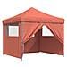 Tendone per Feste Pieghevole Pop-Up con 4 Pareti Terracotta - Foto miniatura 6