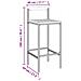 Set Bar Giardino 9pz Grigio Polyrattan e Legno Massello Acacia - Foto miniatura 8