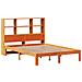 Letto Libreria senza Materasso Marrone Cera 140x200 cm in Pino - Foto miniatura 3
