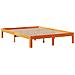 Letto Libreria senza Materasso Marrone Cera 140x200 cm in Pino - Foto miniatura 5
