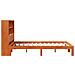 Letto Libreria senza Materasso Marrone Cera 140x200 cm in Pino - Foto miniatura 7