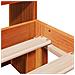Letto Libreria senza Materasso Marrone Cera 140x200 cm in Pino - Foto miniatura 9