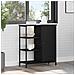 Credenza Nero Rovere 70x30x80 cm Legno Ingegnerizzato - Foto miniatura 2