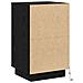 Comodino con LED rovere nero 39x34.5x65 cm in legno ingegnerizzato - Foto miniatura 8