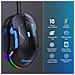 Mouse Da Gioco Cablato Rgb A 10 Pulsanti Con Dpi 12800 E Illuminazione Dinamica Black+red - Foto miniatura 3