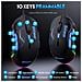 Mouse Da Gioco Cablato Rgb A 10 Pulsanti Con Dpi 12800 E Illuminazione Dinamica Black+red - Foto miniatura 5