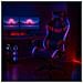 Sedia Gaming Da Scrivania Rosso E Nera Con Led Rgb Altezza Regolabile 106-116cm - Foto miniatura 3