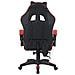 Sedia Gaming Da Scrivania Rosso E Nera Con Led Rgb Altezza Regolabile 106-116cm - Foto miniatura 4