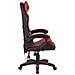 Sedia Gaming Da Scrivania Rosso E Nera Con Led Rgb Altezza Regolabile 106-116cm - Foto miniatura 5