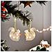 Lucine Natalizie A Led Scoiattoli Acrilici 2 Pezzi Per Natale Bianche - Foto miniatura 4