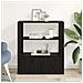 Credenza Rovere nero 30 x 80 x 90 cm Legno multistrato - Foto miniatura 4