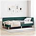 Struttura Letto Angolare con Materasso 2 pcs Verde Tessuto - Foto miniatura 2