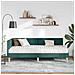 Struttura Letto Angolare con Materasso 2 pcs Verde Tessuto - Foto miniatura 3