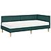 Struttura Letto Angolare con Materasso 2 pcs Verde Tessuto - Foto miniatura 4