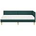 Struttura Letto Angolare con Materasso 2 pcs Verde Tessuto - Foto miniatura 5