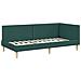 Struttura Letto Angolare con Materasso 2 pcs Verde Tessuto - Foto miniatura 6