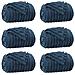 Coperte da Pile 6 pcs Blu navy 270 x 240 cm Panno - Foto miniatura 1