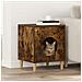 Casa per Gatti Rovere fumé 42,5 x 40 x 53 cm Legno multistrato - Foto miniatura 2