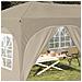 Tenda per feste a pop-up 575 x 288 x 245 cm Crema - Foto miniatura 3