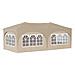 Tenda per feste a pop-up 575 x 288 x 245 cm Crema - Foto miniatura 8