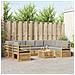 Set divani 10 pcs Bianco e Grigio Chiaro 59 x 59 x 37 cm - Foto miniatura 2