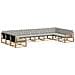 Set di divani da esterno 10 pcs Bianco e Grigio Chiaro - Foto miniatura 1