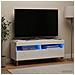 Mobile TV LED Bianco Lucido Legno ingegnerizzato - Foto miniatura 2