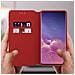 Custodia Samsung Galaxy S10 Portacarte Funzione Supporto Rosso - Foto miniatura 3