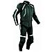 Tuta Pelle Moto Racing Pista Sport 2 Pezzi Divisibile Giacca Pantalone Nero 48 - Foto miniatura 1