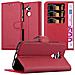Custodia Compatibile Con Honor 6a In Rosso Carminio - Coperchio Protettiva Con Chiusura Magnetica, Funzione Stand E Tasca Per Le Carte - Foto miniatura 1
