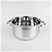 Mr-2021 Batteria Da Cucina, Acciaio Inox. , 9 Pezzi, Induzione, Coperchi, Sottopentola Argento - Foto miniatura 5